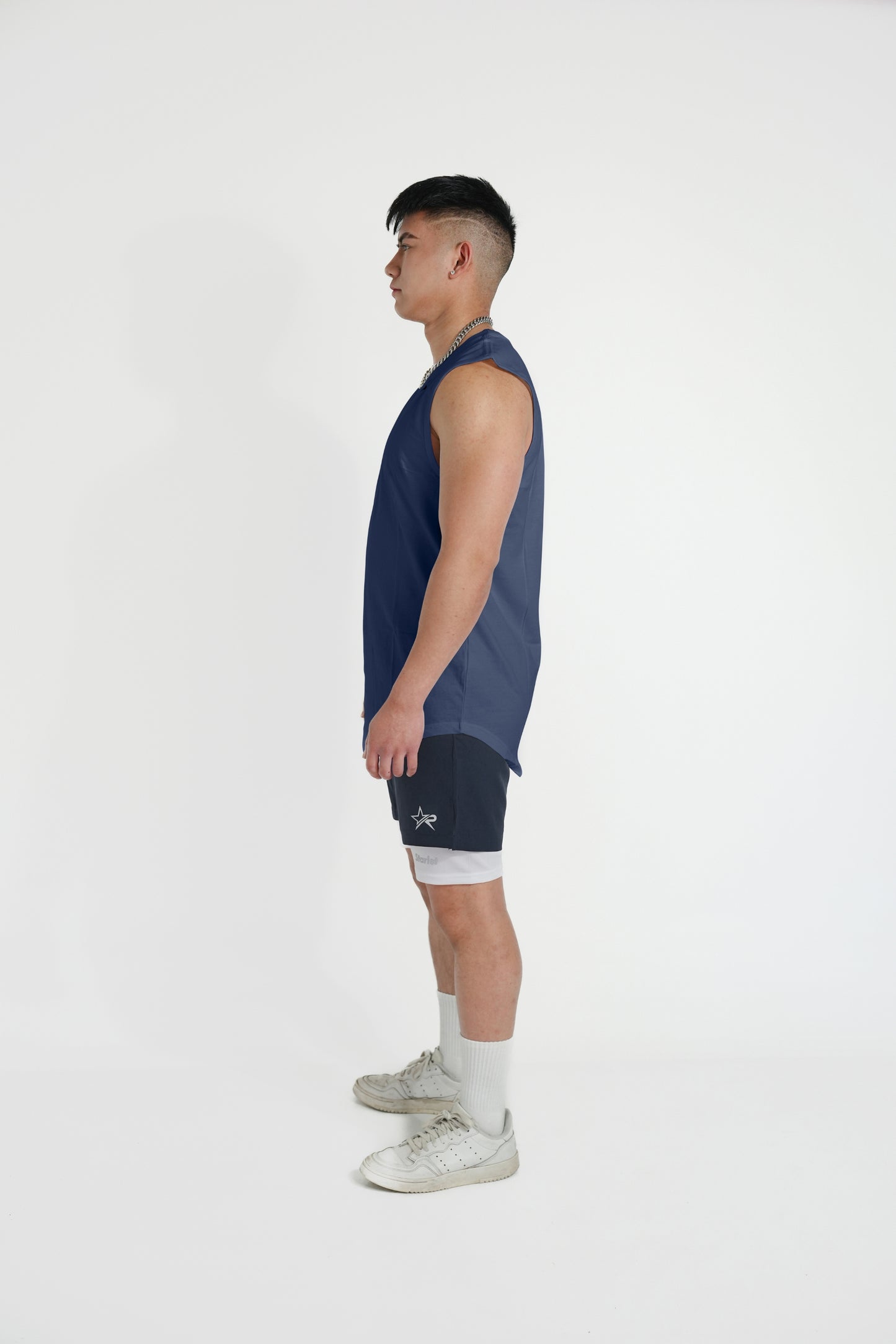 Men’s Wear Sleeveless Shirt - Navy