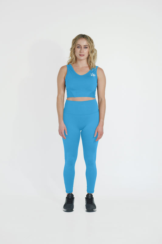 High Stretch Active Leggings - Blue