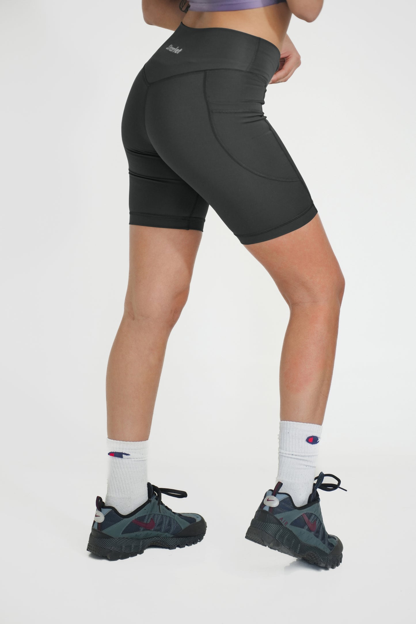 Women Active Pocket Shorts - Black