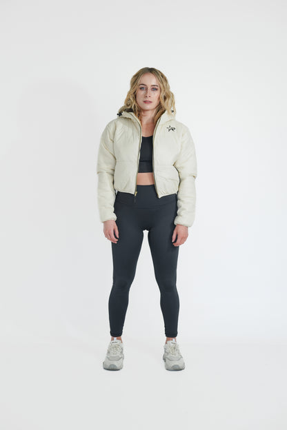 Women Puffer Jacket - White