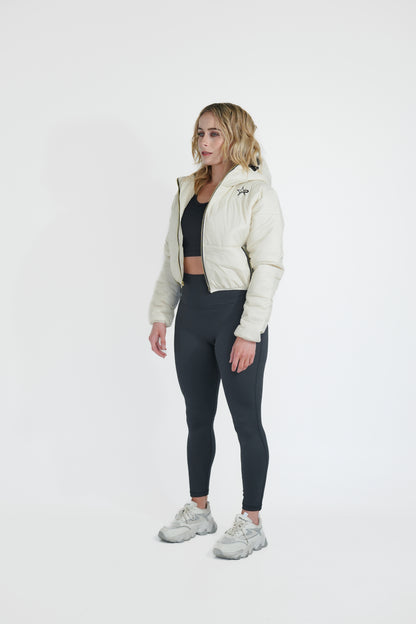 Women Puffer Jacket - White