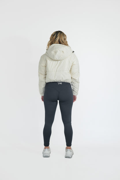 Women Puffer Jacket - White