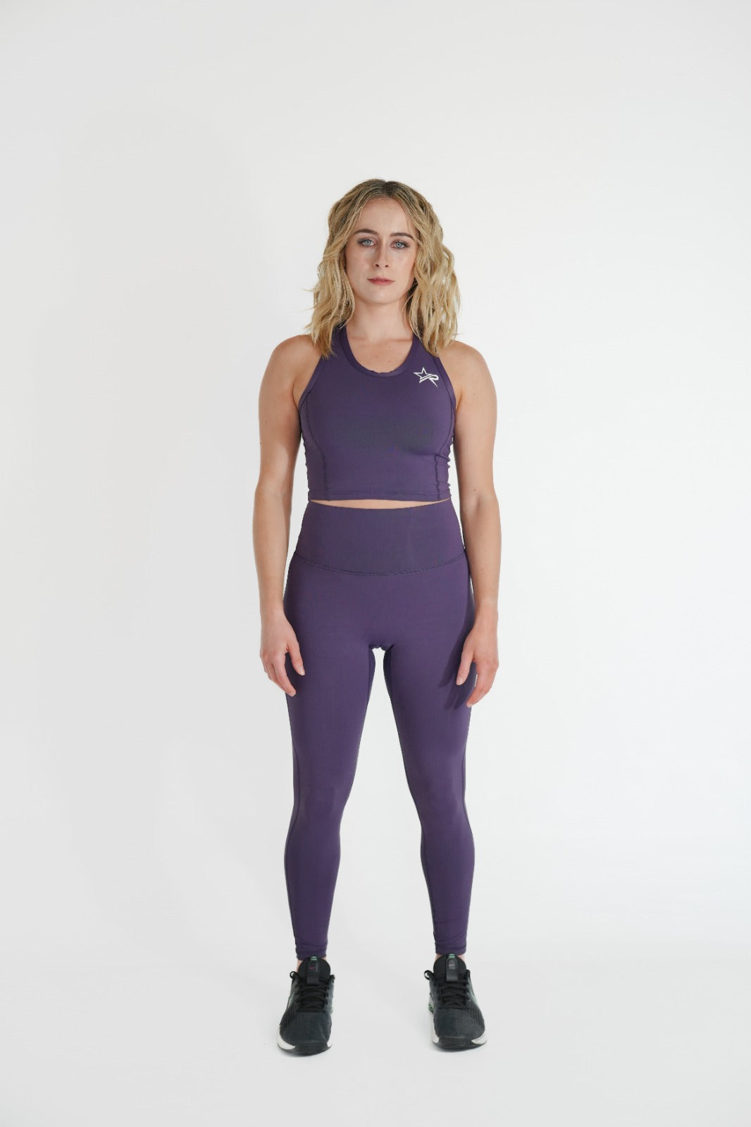 High Stretch Active Leggings - Japanese Violet Purple