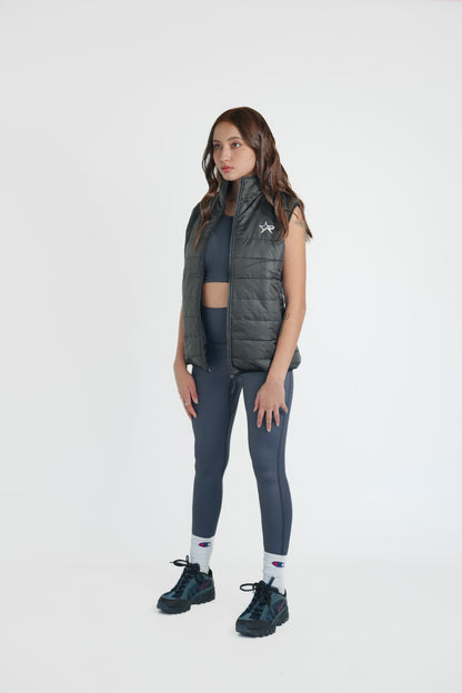 Women Puffer Vest - Black