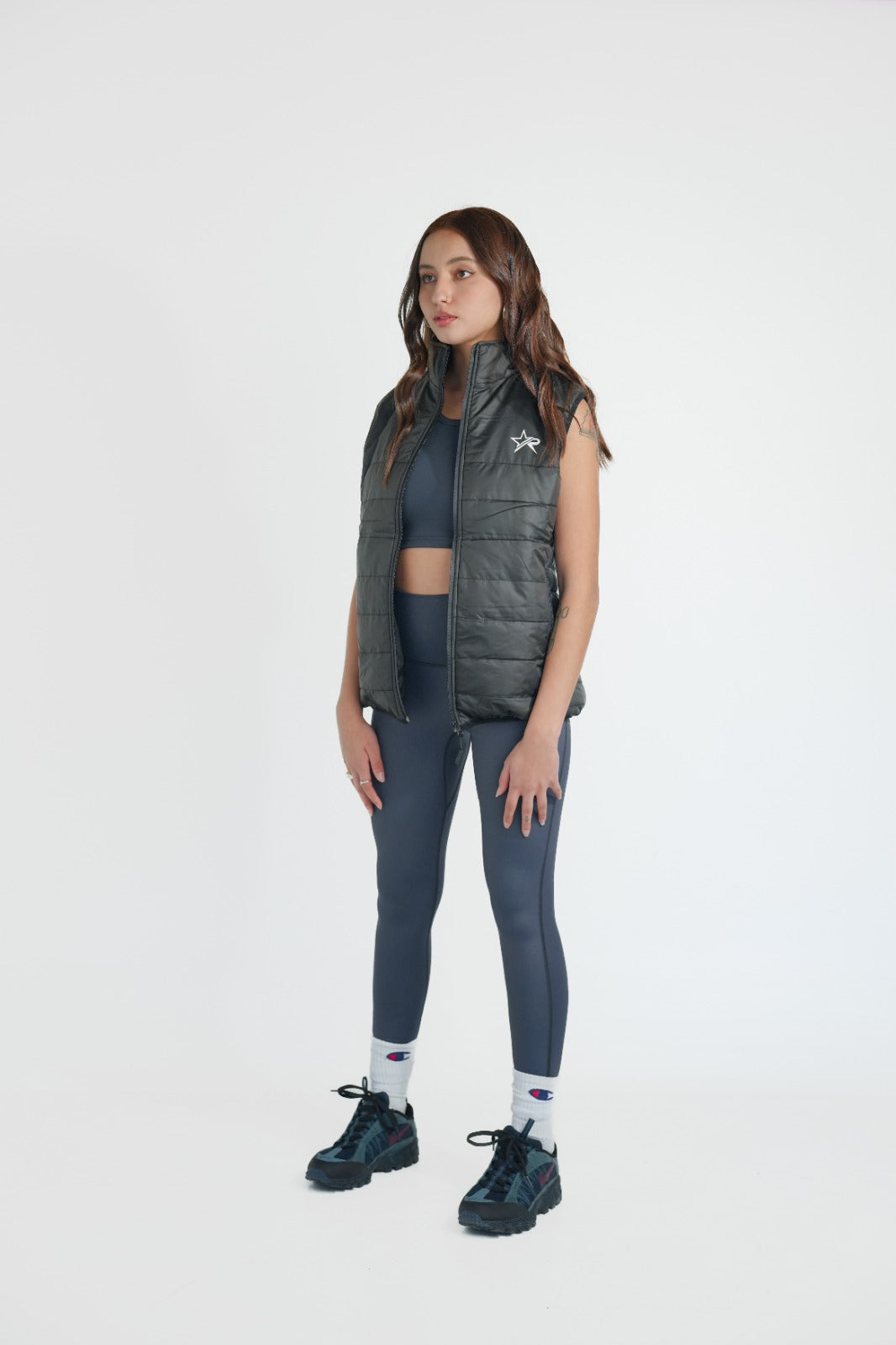 Women Puffer Vest - Black