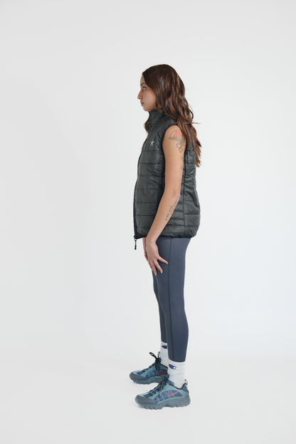 Women Puffer Vest - Black